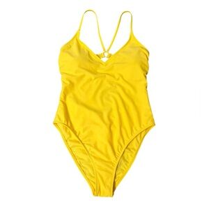 Shade & Shore Yellow One Piece Swimsuit